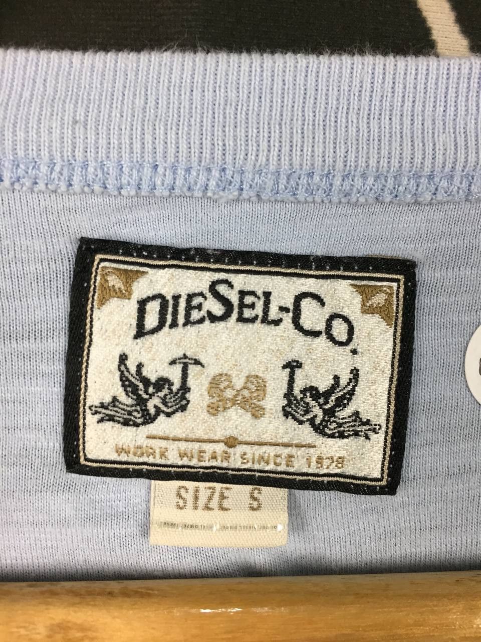 Diesel Diesel Co. Light Blue Pocket Long Sleeve Henley Tee Size S Size US S / EU 44-46 / 1 - 10 Thumbnail