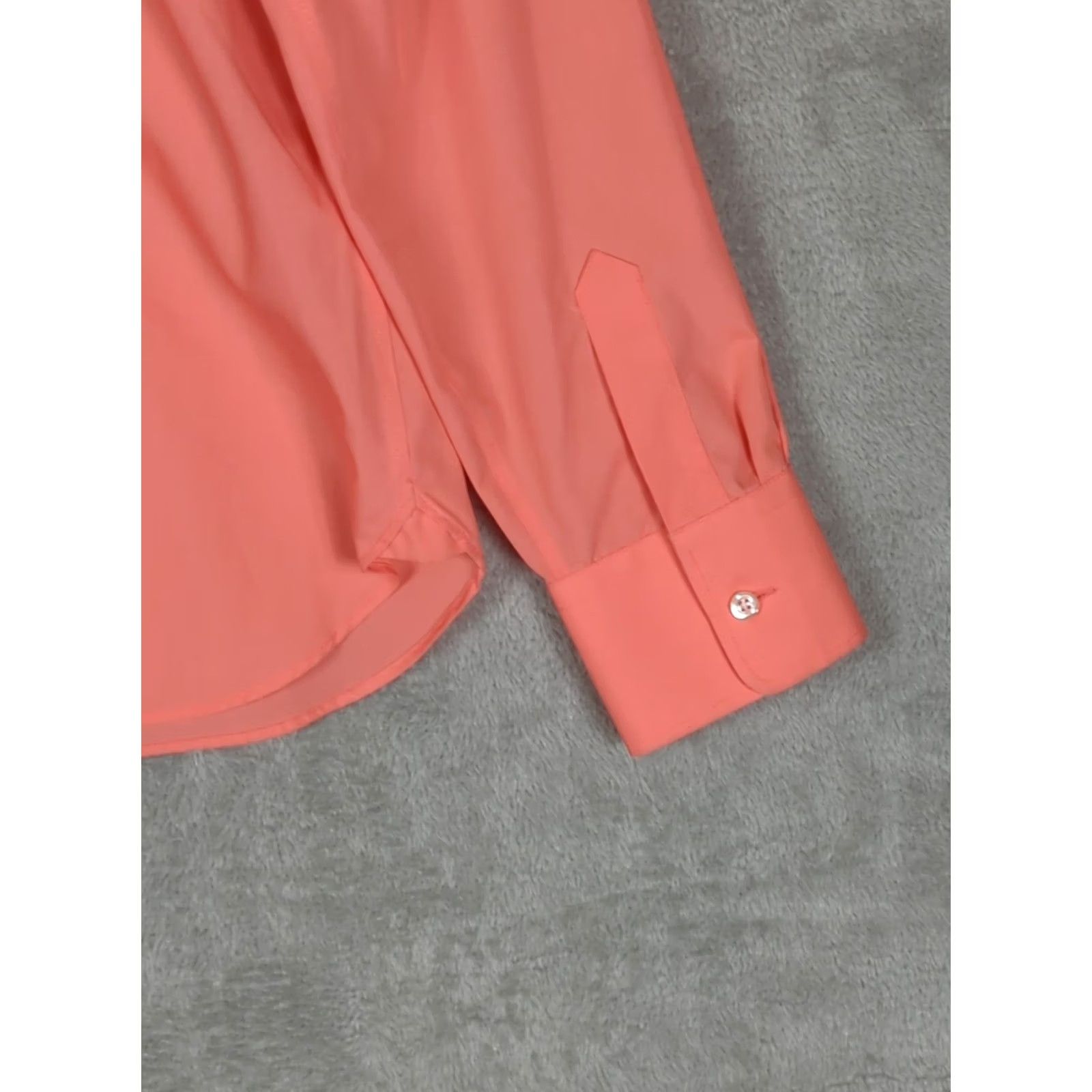 Lands' End LANDS' END WOMEN'S ORANGE LONG SLEEVE BUTTON FRONT WRINKLE FREE TOP SZ 12T Tall Shirts Womens Work Modern Size XL / US 12-14 / IT 48-50 - 5 Thumbnail