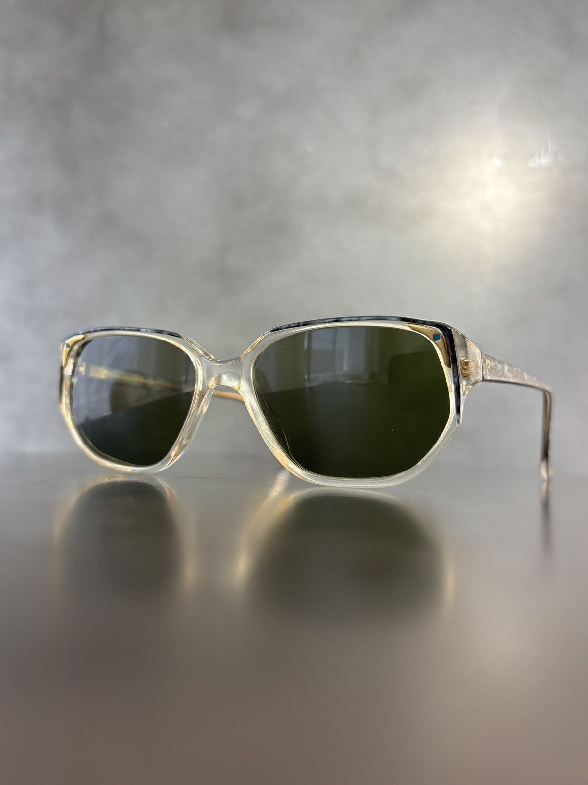 Pierre Cardin × Vintage 1980s Pierre Cardin Sunglasses Marble Wayfarer Angular Geome Size ONE SIZE - 17 Thumbnail