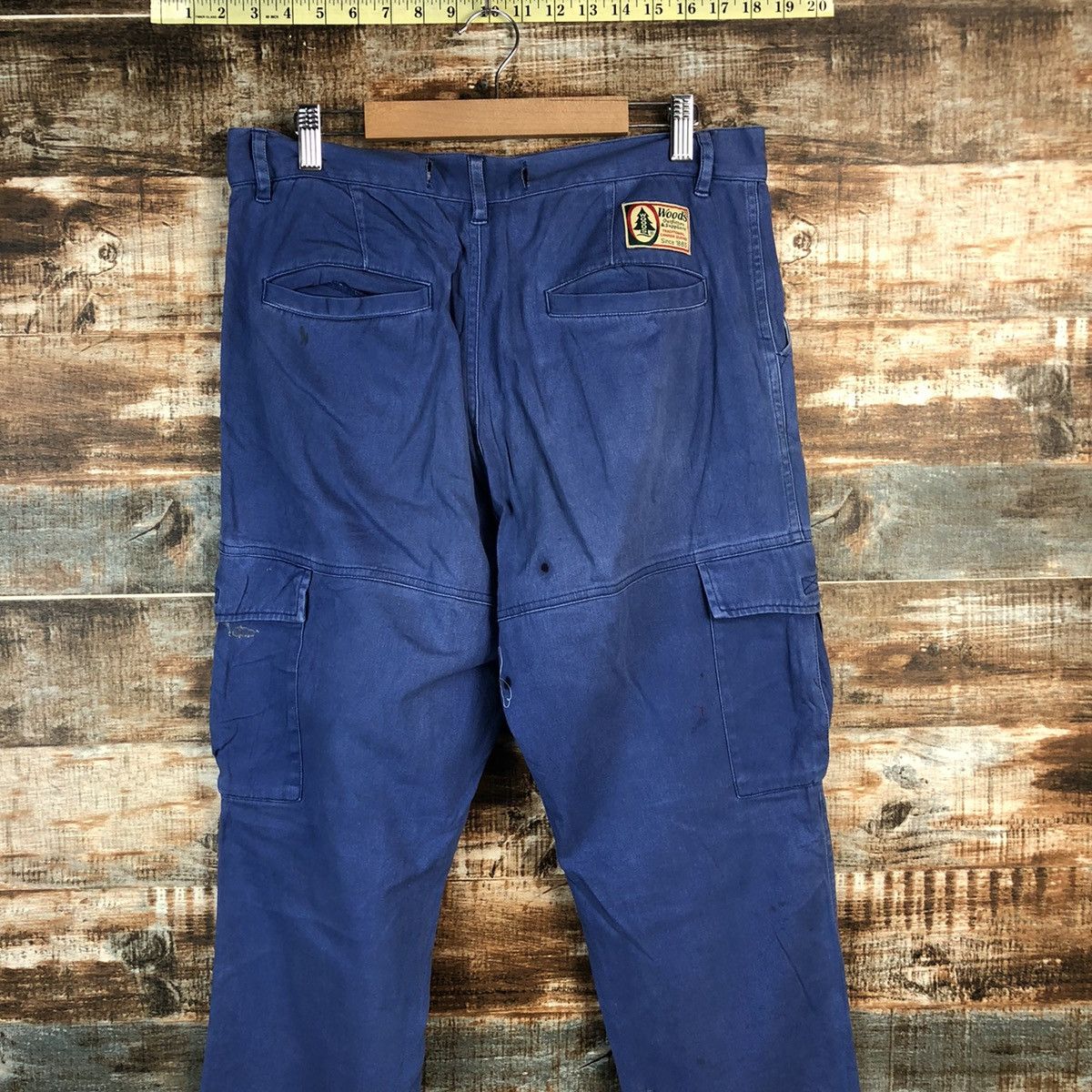 Other DL Woods Blue Cargo Multipocket Pants #C619 Size US 31 - 15 Thumbnail