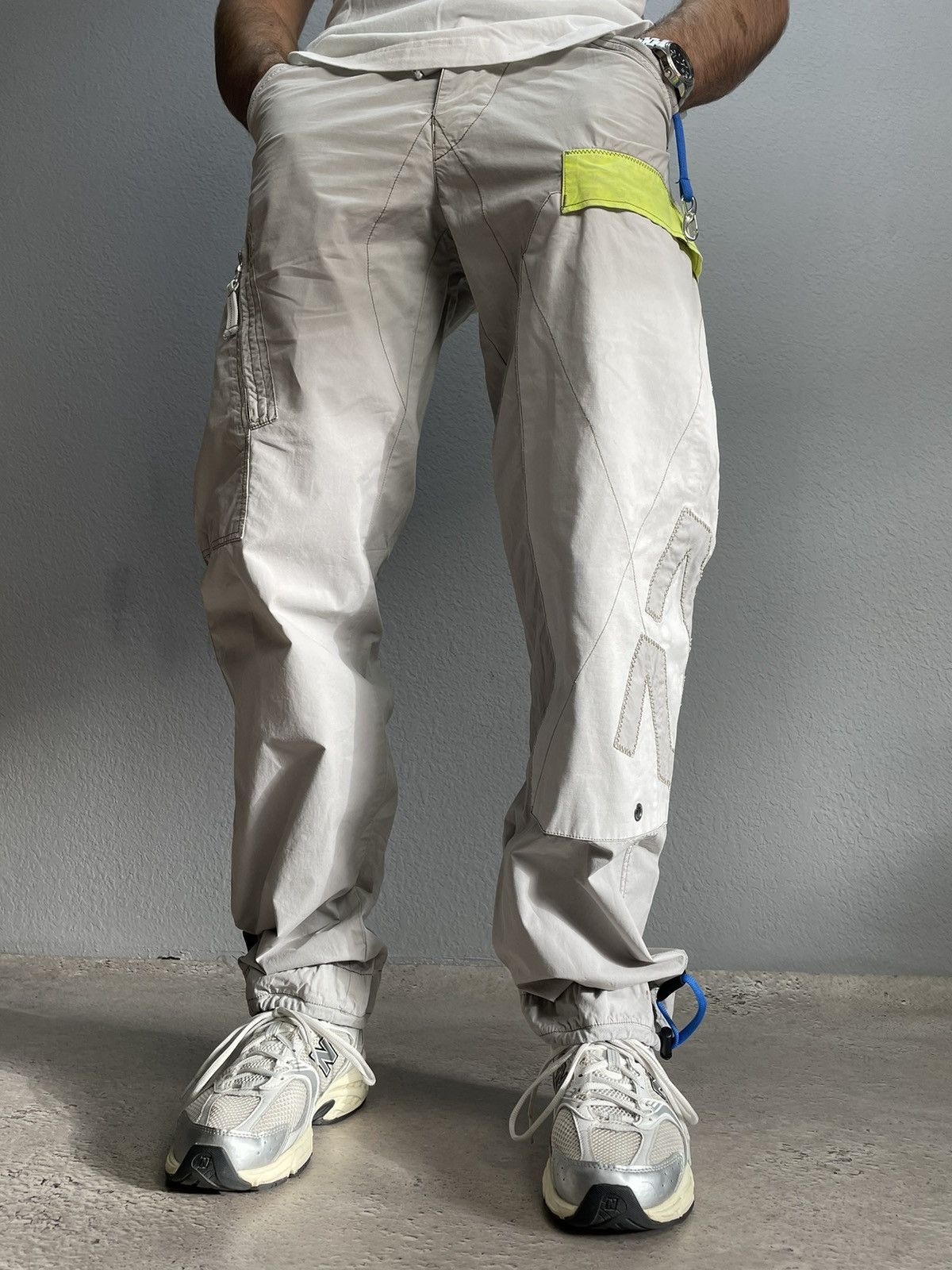 Japanese Brand × Vintage Vintage Like Diesel Y2K Baggy Fit Cargo Pants Jeans Size US 31 - 1 Thumbnail