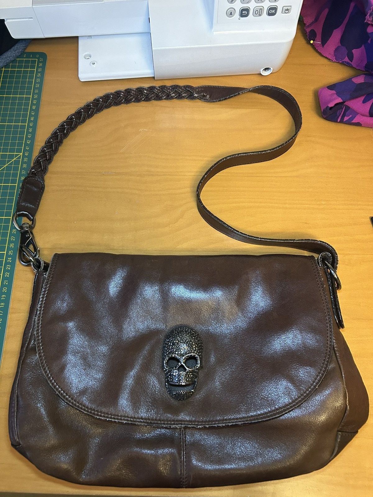 Leather Purse Thomas Wylde Skull Bag Leather Handbag Thomas Wylde