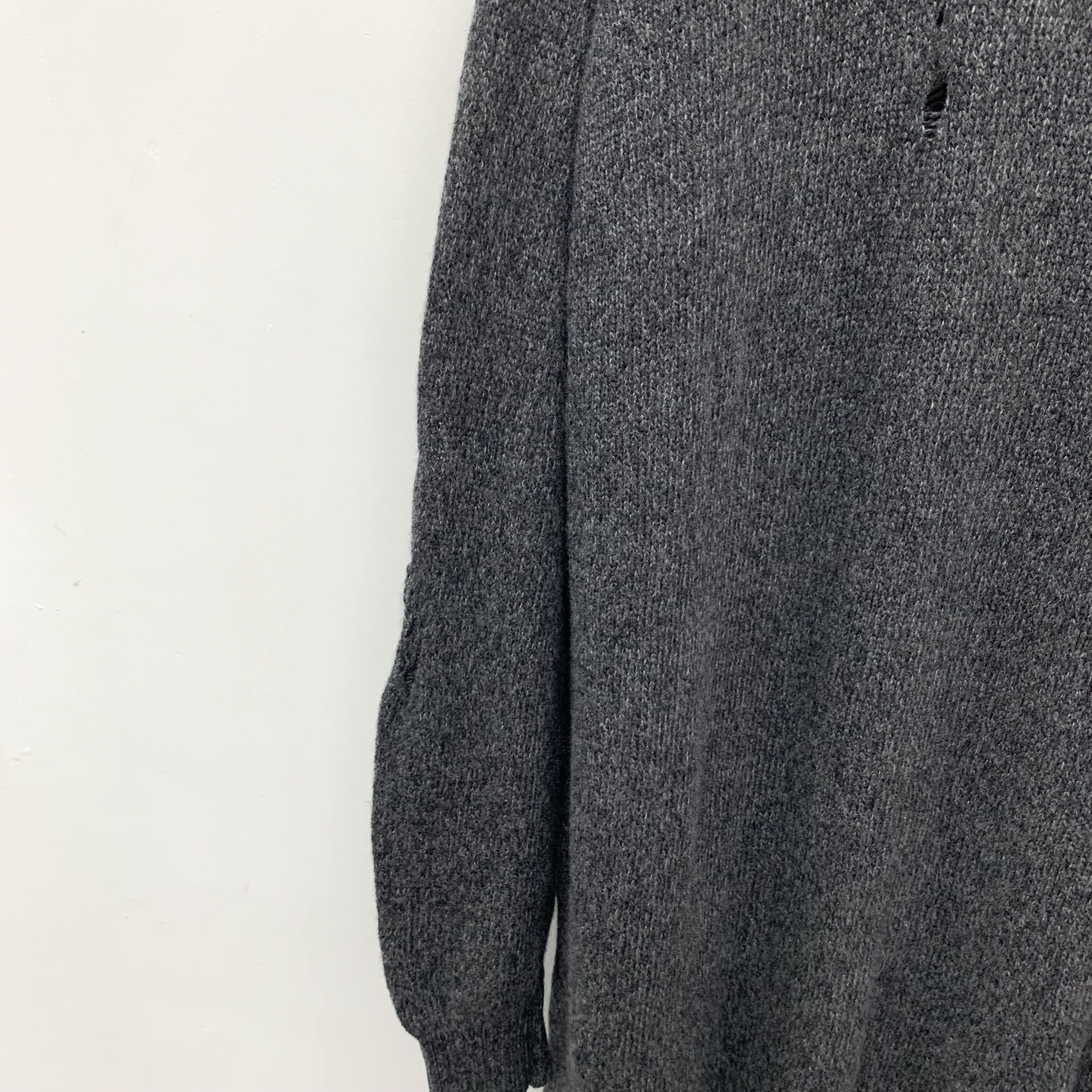 Loro Piana Loro Piana Cashmere Knit Dress Black-Grey (L) Size L / US 10 / IT 46 - 4 Thumbnail