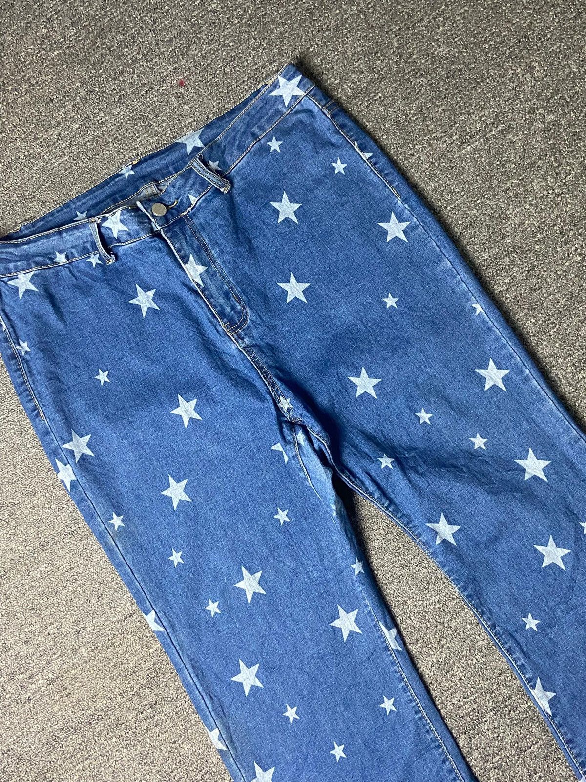 Japanese Brand Japanese Brand Star Printed Flare Pants (138) Size 34" / US 12 / IT 48 - 7 Thumbnail