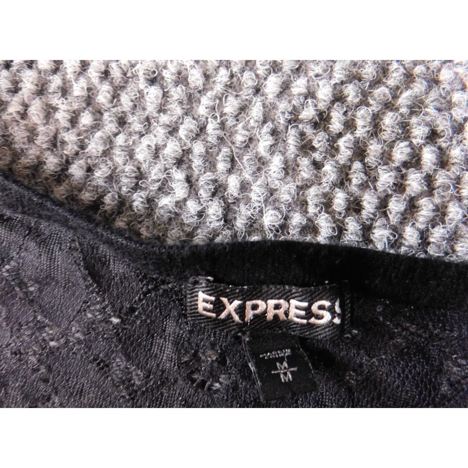 Express Express Blouse Womens Medium Black Lace Pullover Stretch Top Casual shirt Size M / US 6-8 / IT 42-44 - 6 Thumbnail