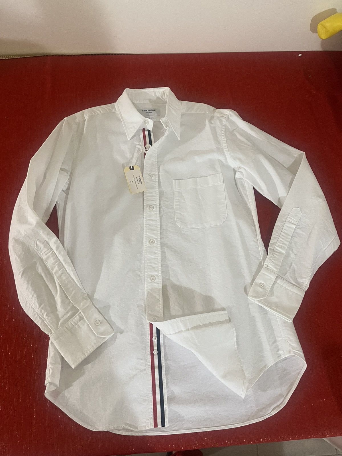Thom Browne Thom Browne Classic Cotton Oxford Shirt Sz 3(Large) Size US L / EU 52-54 / 3 - 15 Thumbnail