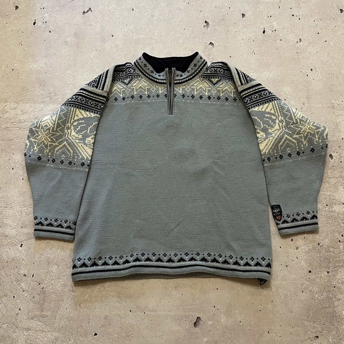 Dale Of Norway × Vintage Dale of Norway quarter zip knit womens jumper sweater M Size M / US 6-8 / IT 42-44 - 1 Thumbnail