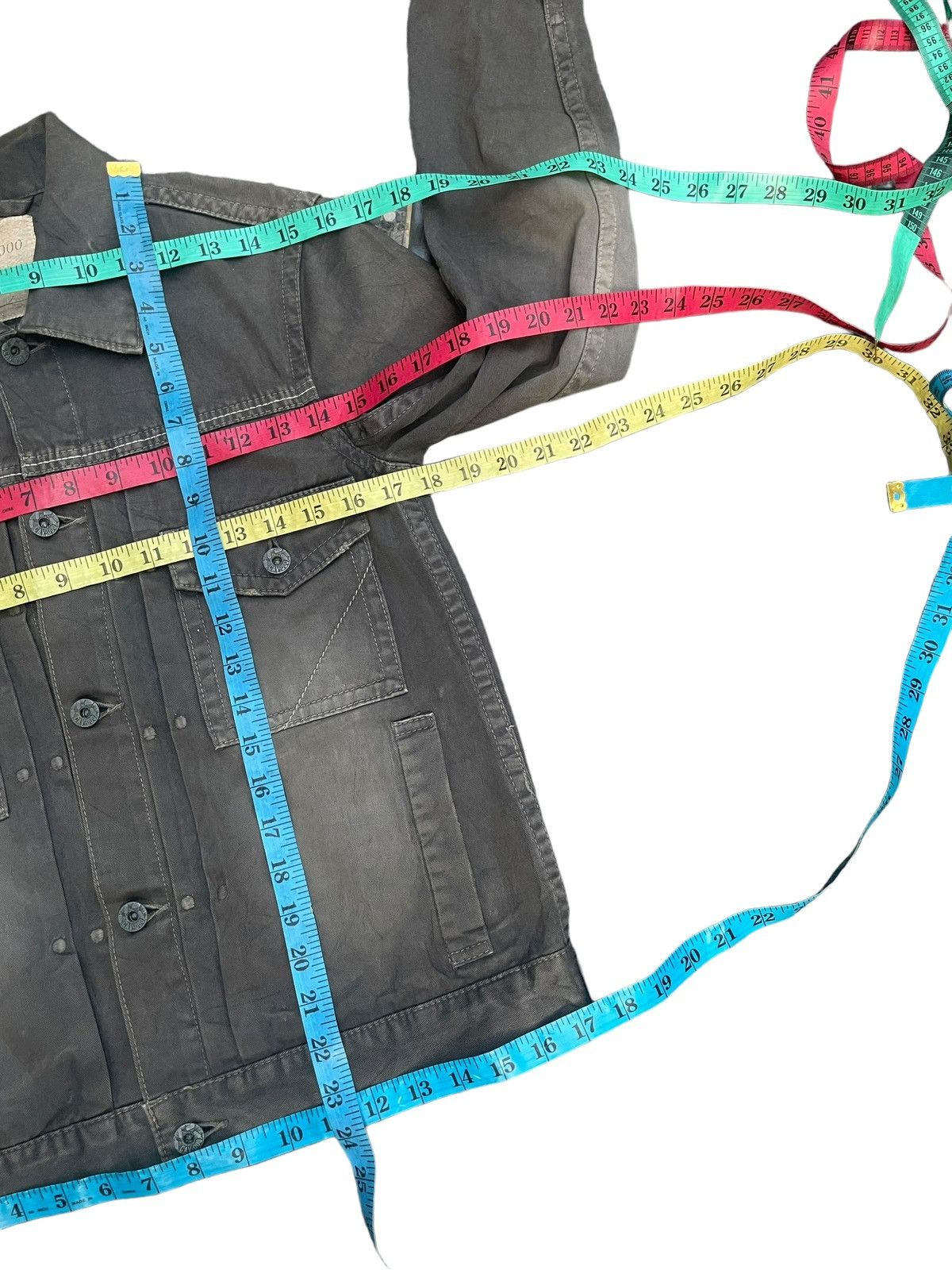 Japanese Brand Cav-000 Sun Faded Denim Jacket Size US S / EU 44-46 / 1 - 16 Thumbnail