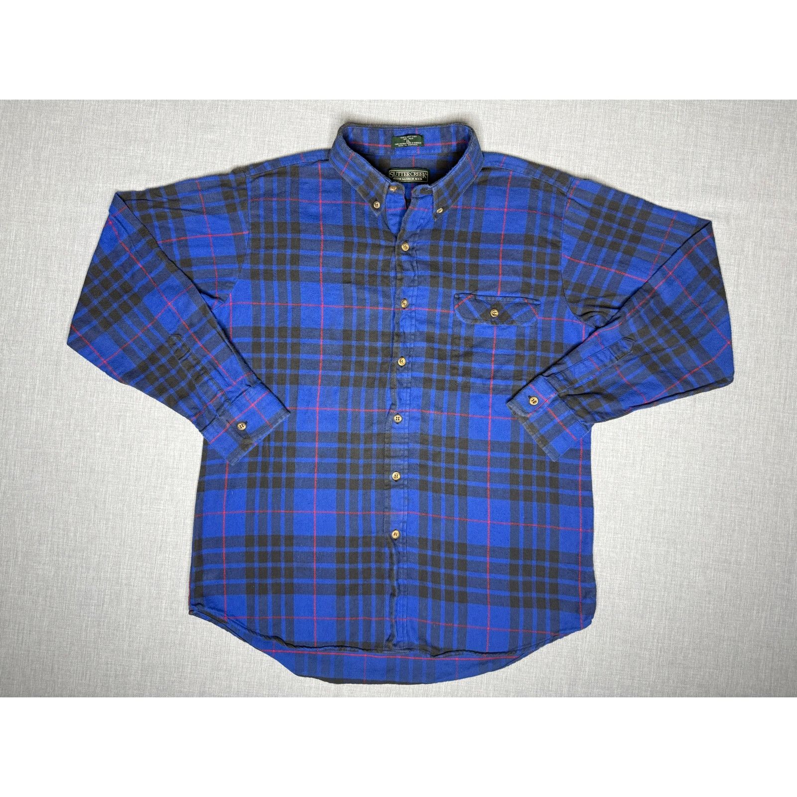 Levi's × Levi's Vintage Clothing × Vintage Vintage 90s Sutter Creek Levi Strauss & Co Flannel Shirt XL Size US XL / EU 56 / 4 - 1 Thumbnail