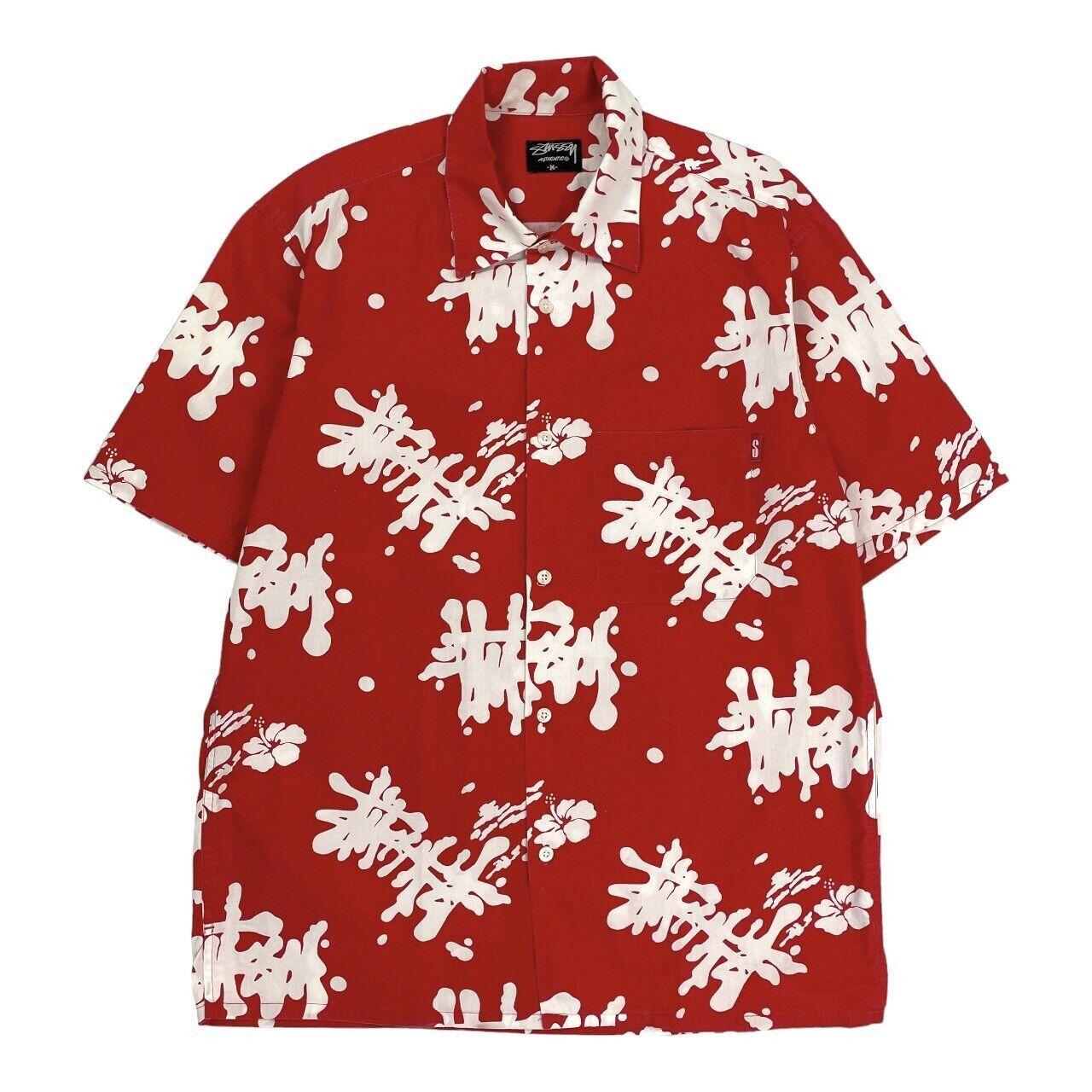 Stussy Vintage Stussy Monogram Short Sleeve Shirt Spell Out Size US M / EU 48-50 / 2 - 1 Thumbnail