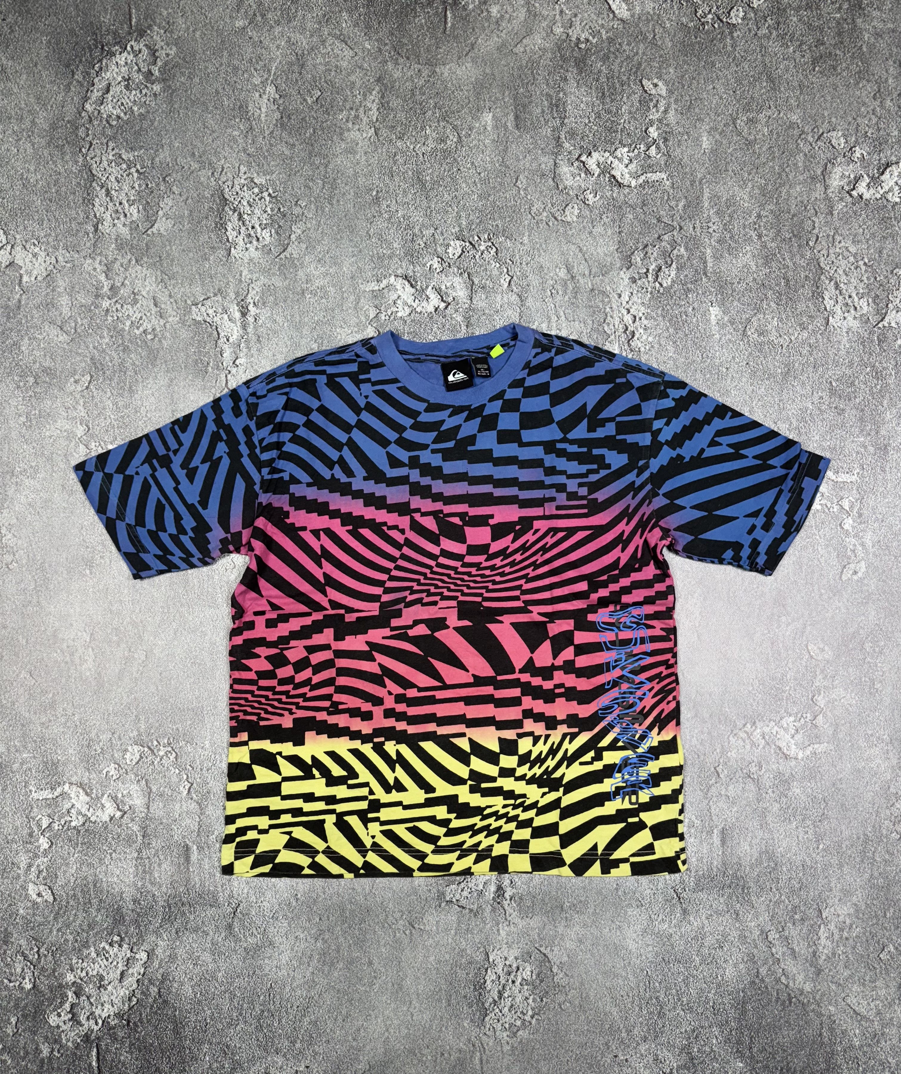 Quiksilver Quiksilver Multi Surfing T-Shirt Tee Y2K 2000s Size XL Retro Size US XL / EU 56 / 4 - 1 Thumbnail