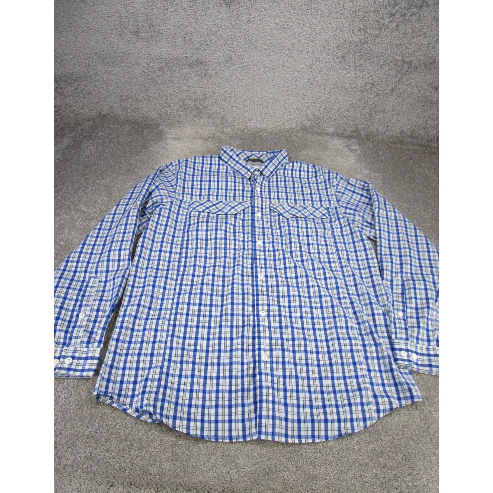 Vintage Columbia Mens Large White Plaid Omni Heat Hiking Shirt XL Extra Large Size US L / EU 52-54 / 3 - 1 Thumbnail