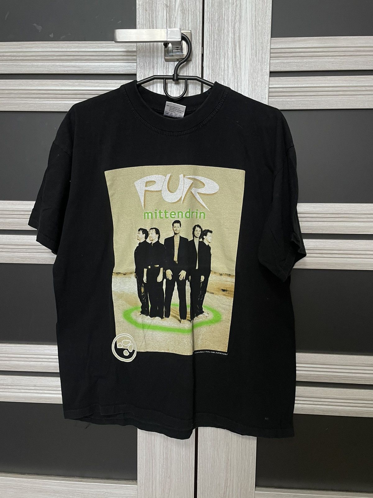 Band Tees Vintage 90s PUR Mittendrin Tour T-Shirt German Pop Rock Size US XL / EU 56 / 4 - 1 Thumbnail