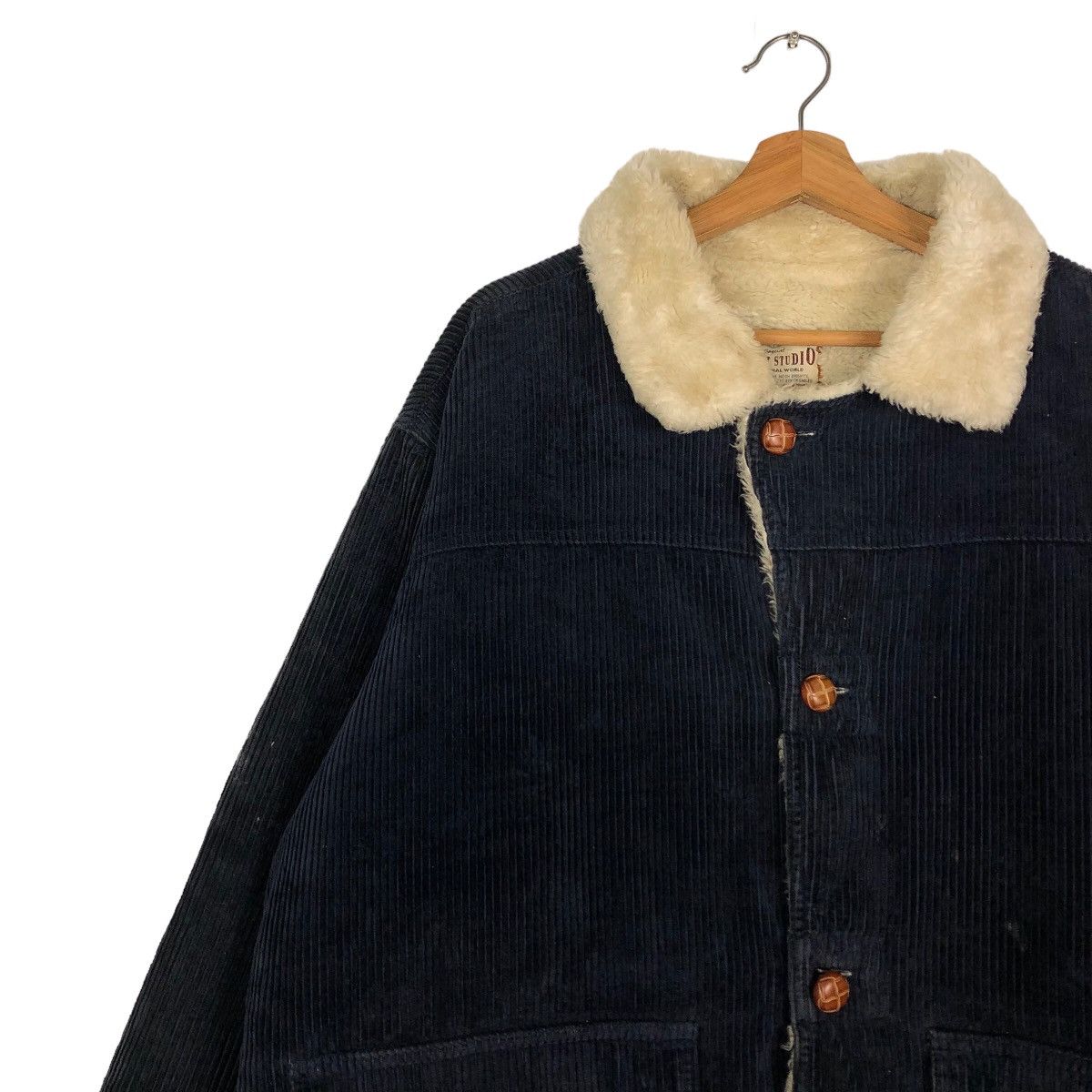 If Six Was Nine 🔥Vintage Shearling Chore Work Jacket Pract Studio Japan Size US L / EU 52-54 / 3 - 7 Thumbnail