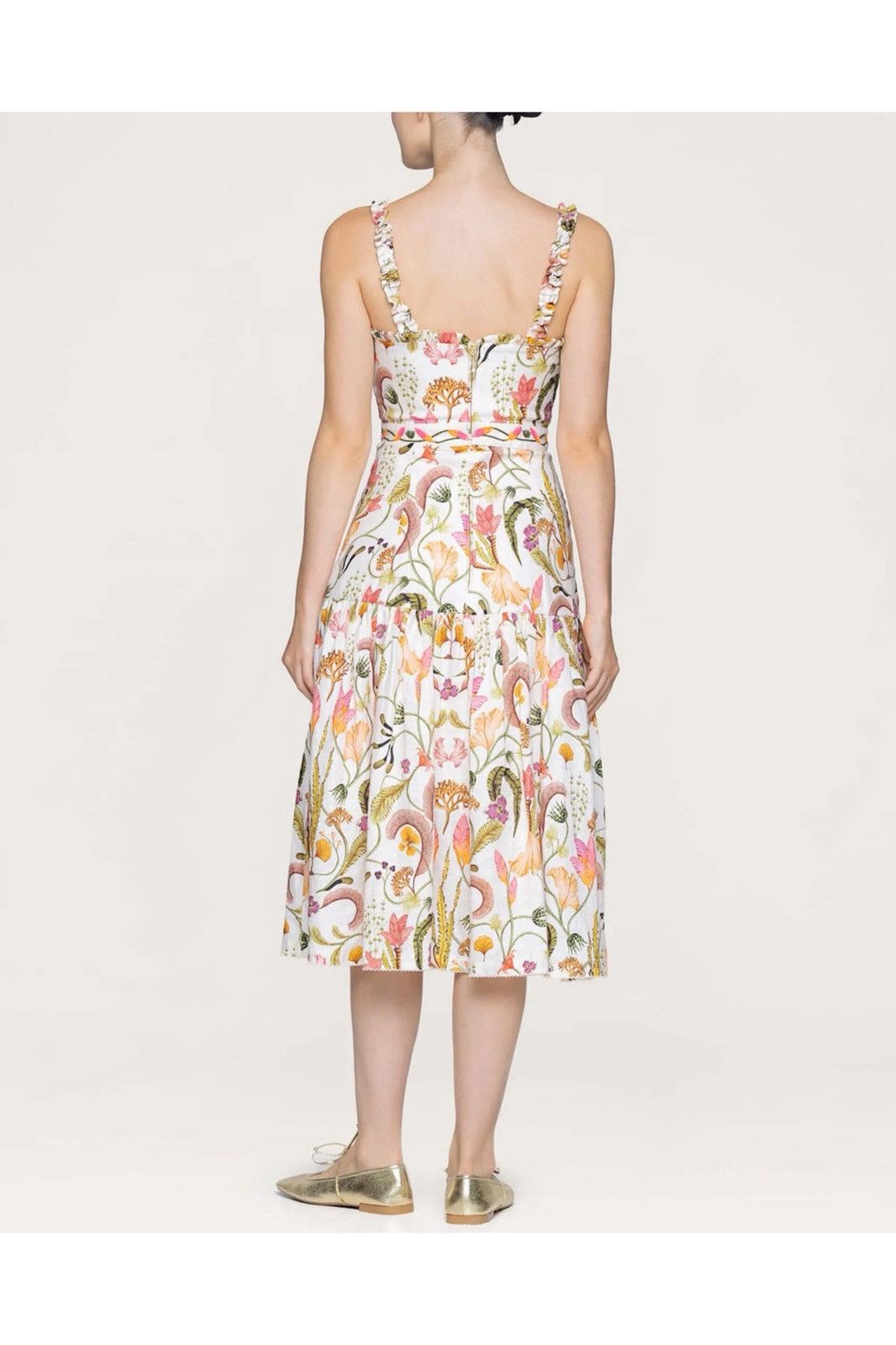 AGUA by Agua Bendita AGUA BY AGUA BENDITA Nispero Habitat Midi Dress size large Size L / US 10 / IT 46 - 3 Thumbnail