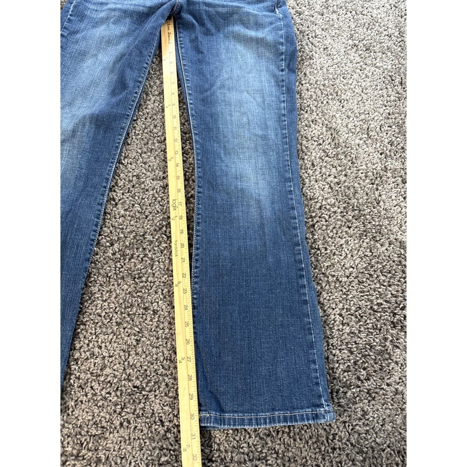 Levi's Levi's 529 Jeans Women Bootcut Denim Cotton Elastane 30x30 Mid Rise Blue Classics Pockets Stretch Size 30" / US 8 / IT 44 - 2 Thumbnail