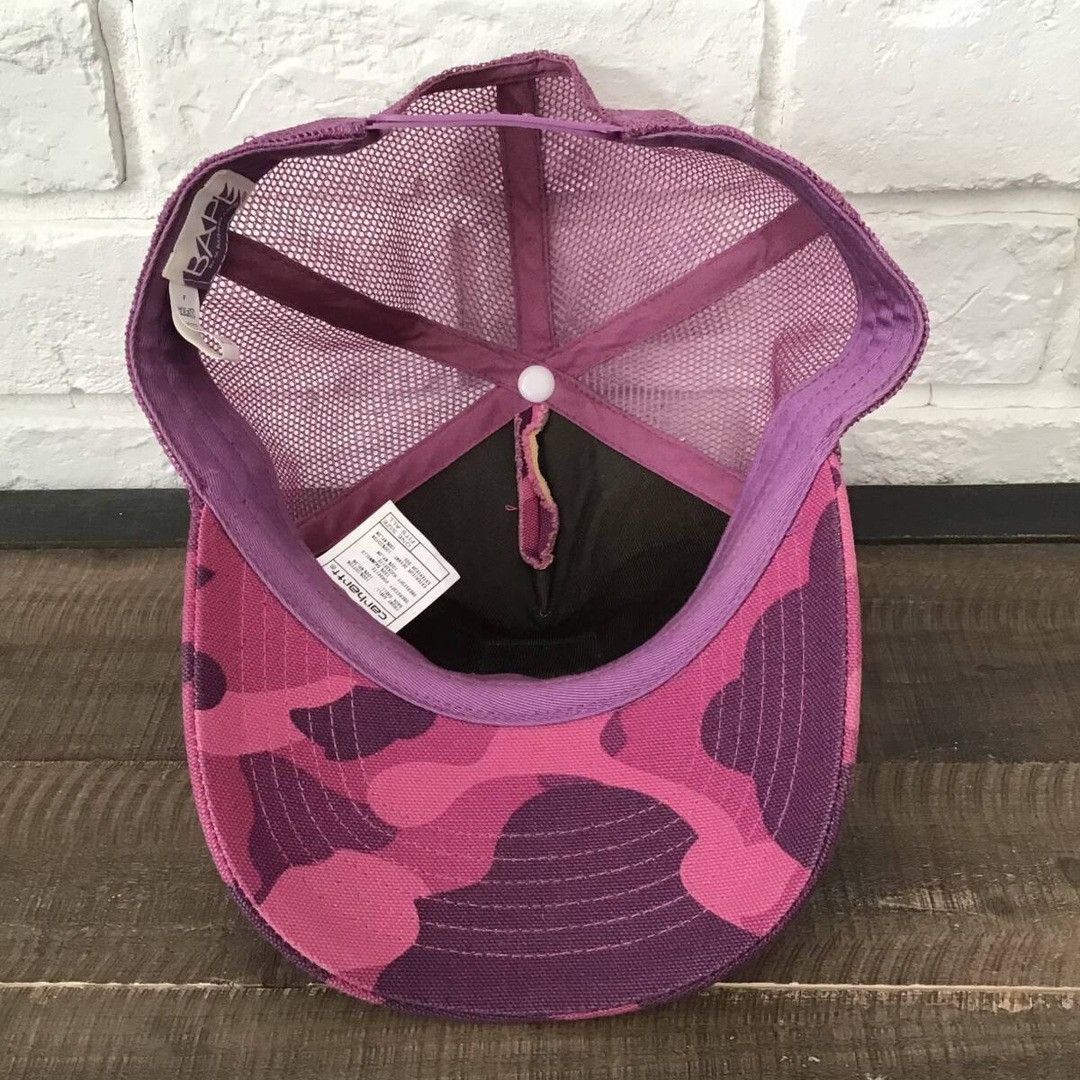 Bape × Carhartt × Nigo BAPE × Carhartt Tracker Hat Cap Purple Camo a bathing ape Size ONE SIZE - 7 Thumbnail