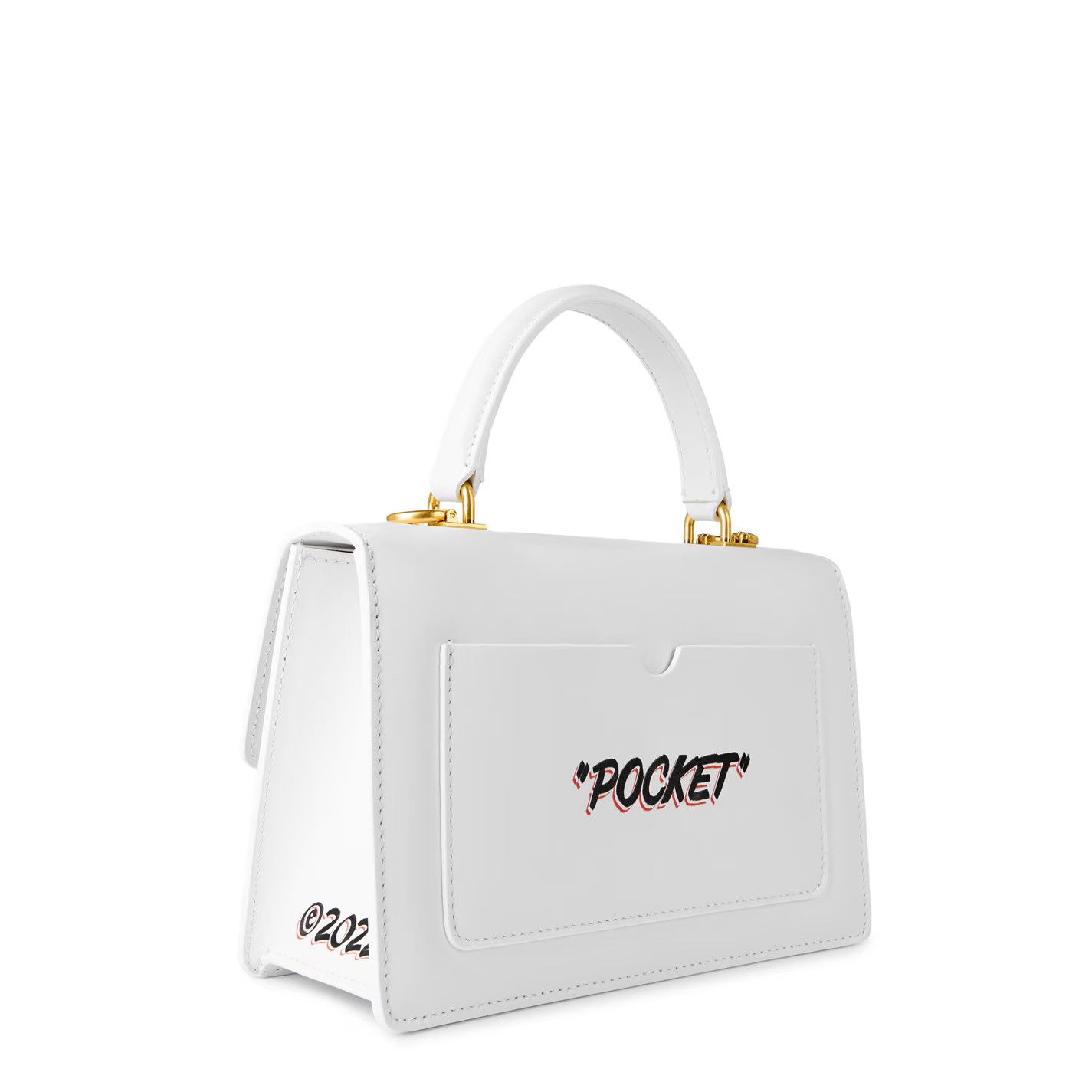 Off-White o1g2r1mq1224 Size: OS / Jitney-14 Top Handle Bag in White Size ONE SIZE - 2 Thumbnail