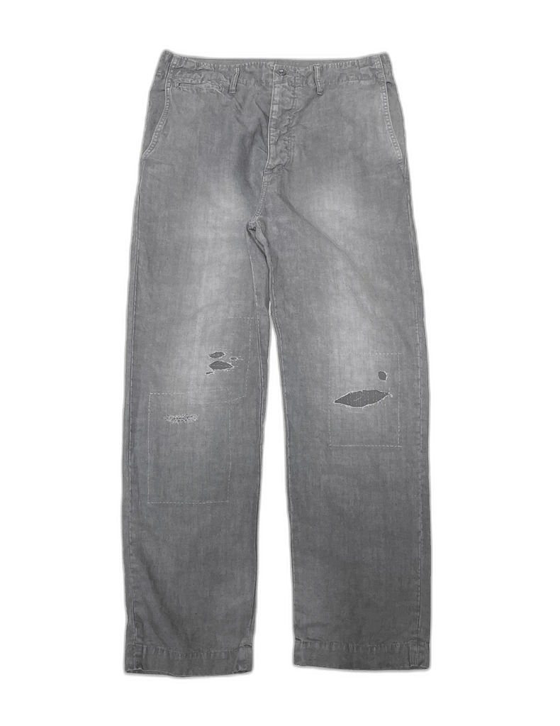 visvim ict chino pants in distressed gray