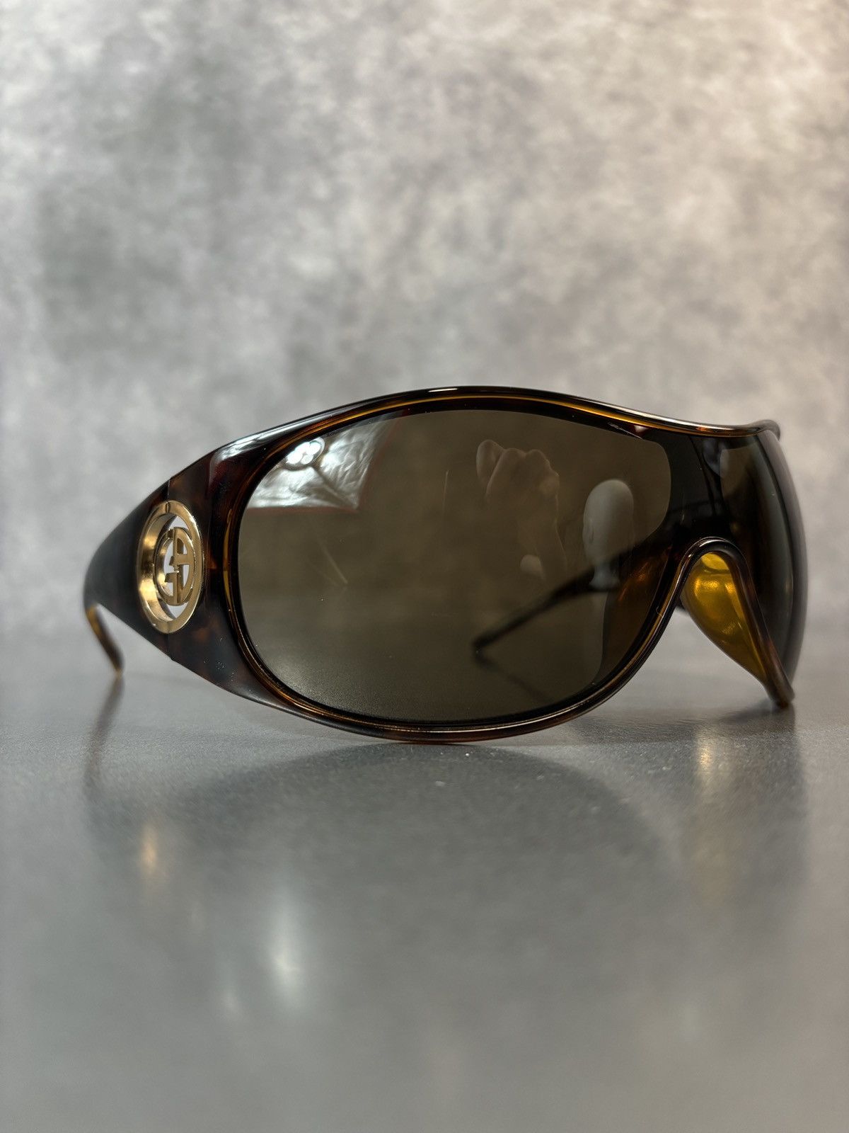 Giorgio Armani × Vintage 2000s Giorgio Armani Sunglasses GA 340/S Oversized Wrap Y2K Size ONE SIZE - 15 Thumbnail