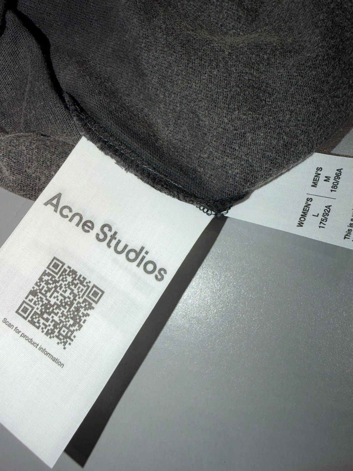 Acne Studios ACNE STUDIOS - Tshirt Relaxed Fit Faded Black Size US M / EU 48-50 / 2 - 3 Thumbnail