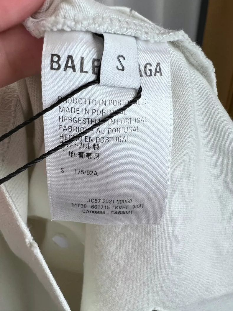 Other Balenciaga White do old damage self-introduction short sle Size US S / EU 44-46 / 1 - 5 Thumbnail