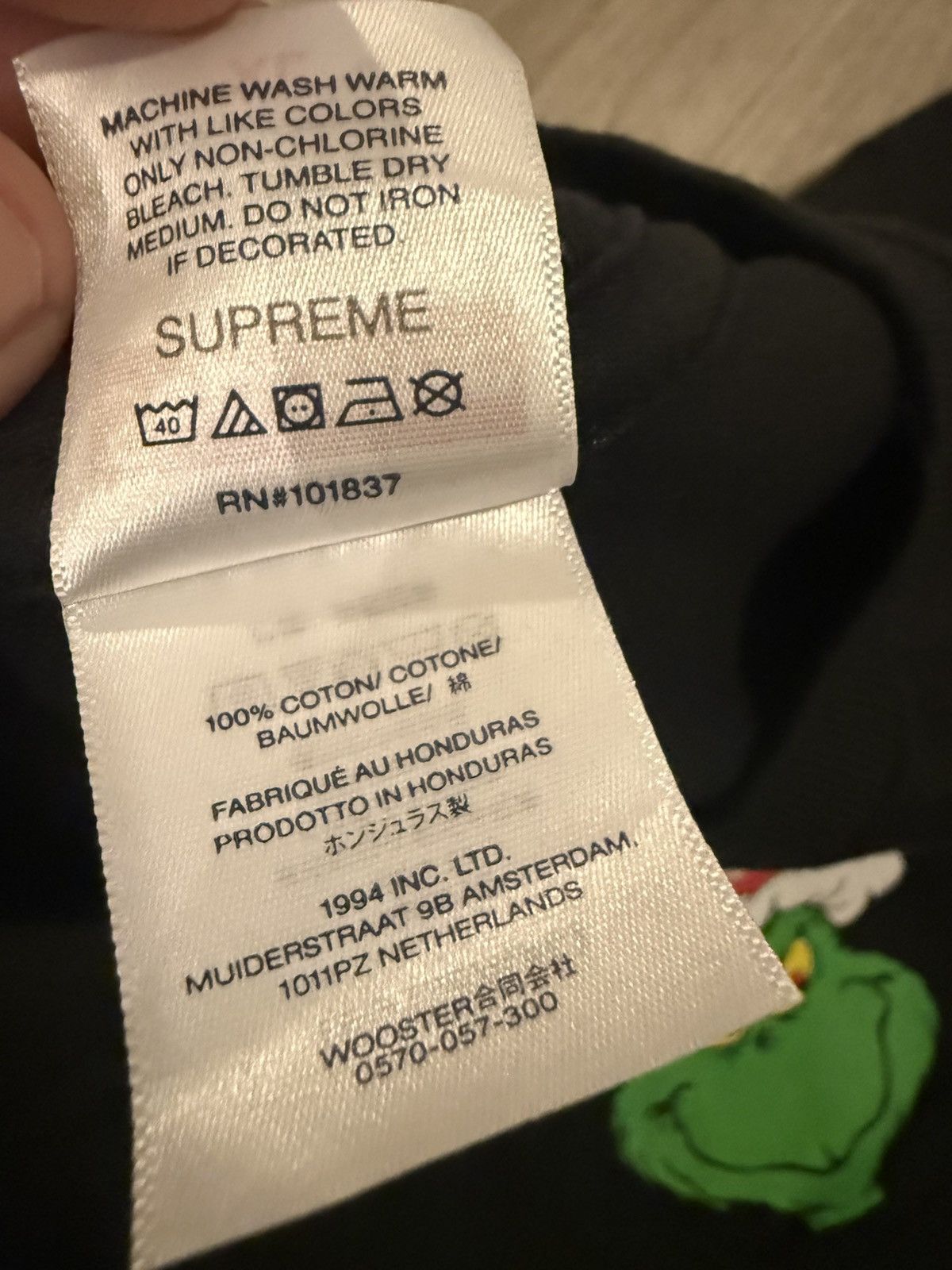 Supreme Supreme Grinch Tee Size US XL / EU 56 / 4 - 4 Thumbnail