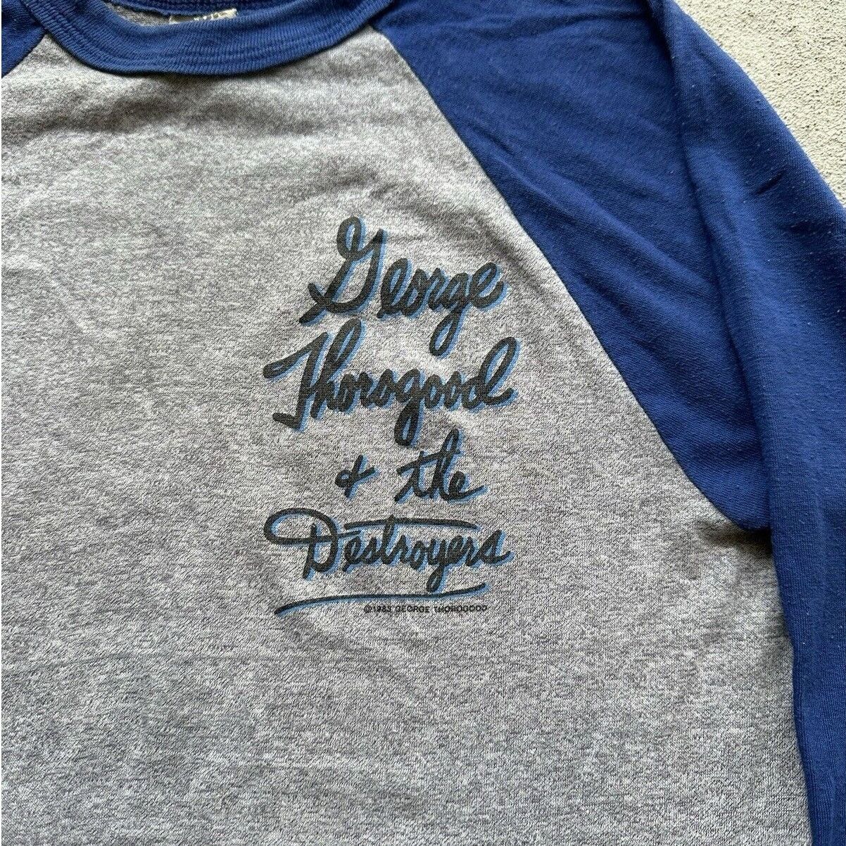 Band Tees × Vintage Vintage George Thorogood And The Destroyers Shirt Med Gray Size US M / EU 48-50 / 2 - 2 Thumbnail