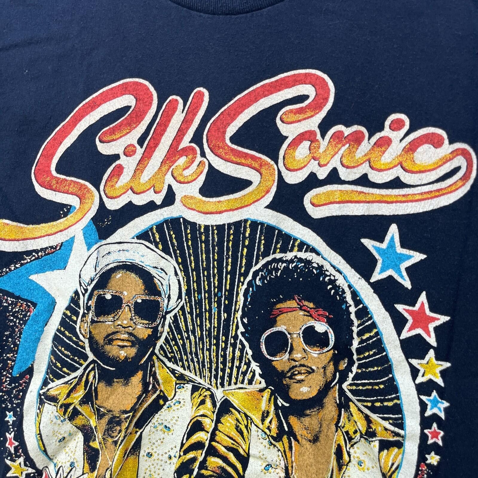 Vintage Silk Sonic Anderson Paak Bruno Mars Tour Shirt Small Size US S / EU 44-46 / 1 - 3 Thumbnail
