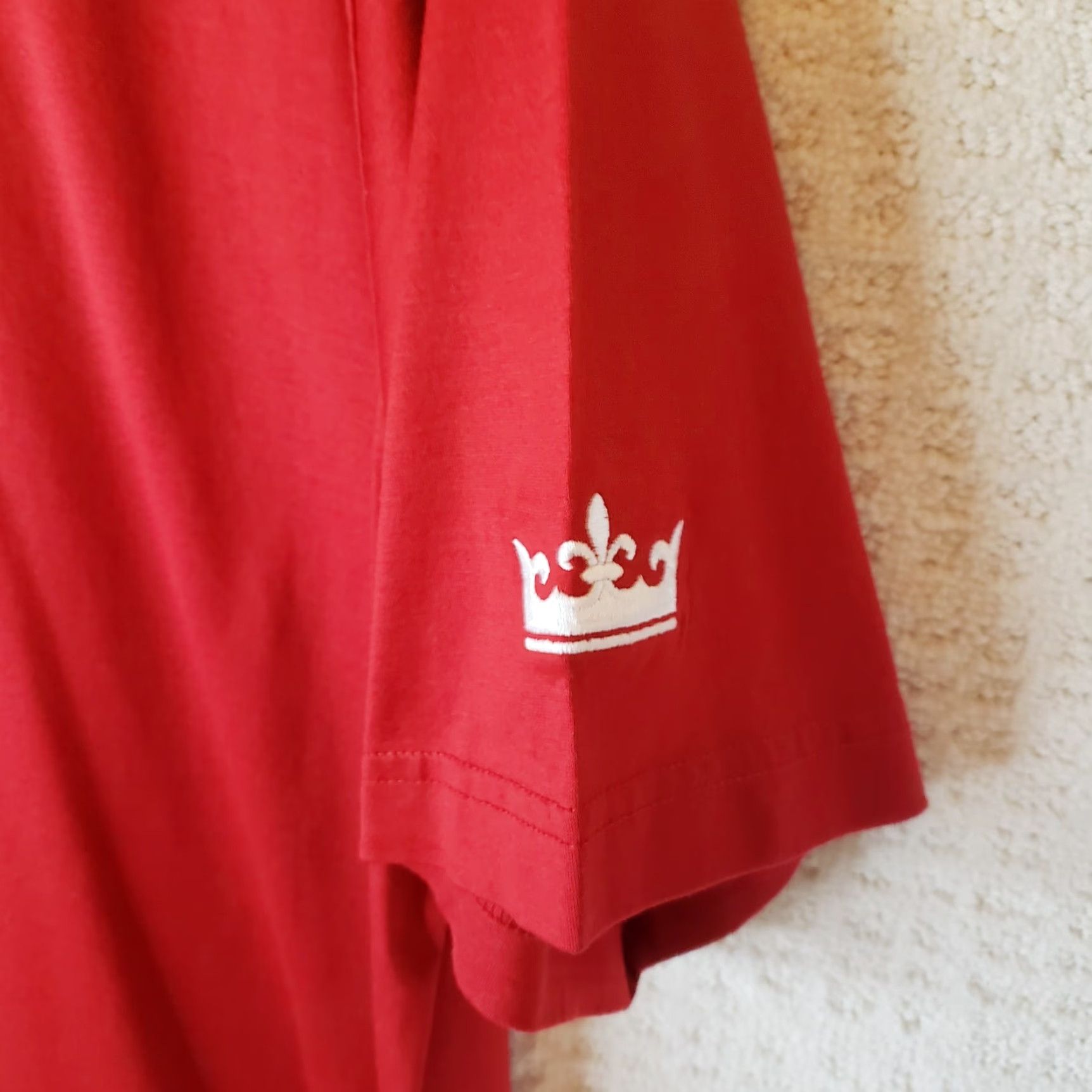 Peter Millar Peter Millar Men S Polo Shirt Red 100% Cotton L Short Sleeve Solid Logo Crown Sleeve Like New Adults Mens Polo Size US L / EU 52-54 / 3 - 5 Thumbnail