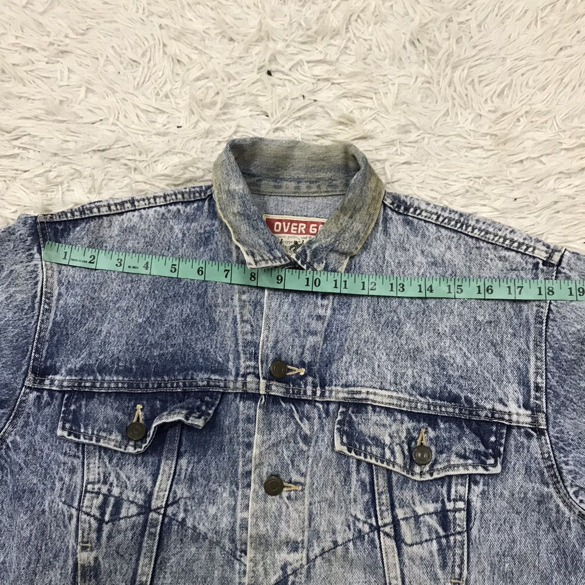 Japanese Brand Vintage Over Go Acid Wash Denim Jacket Size US M / EU 48-50 / 2 - 15 Thumbnail