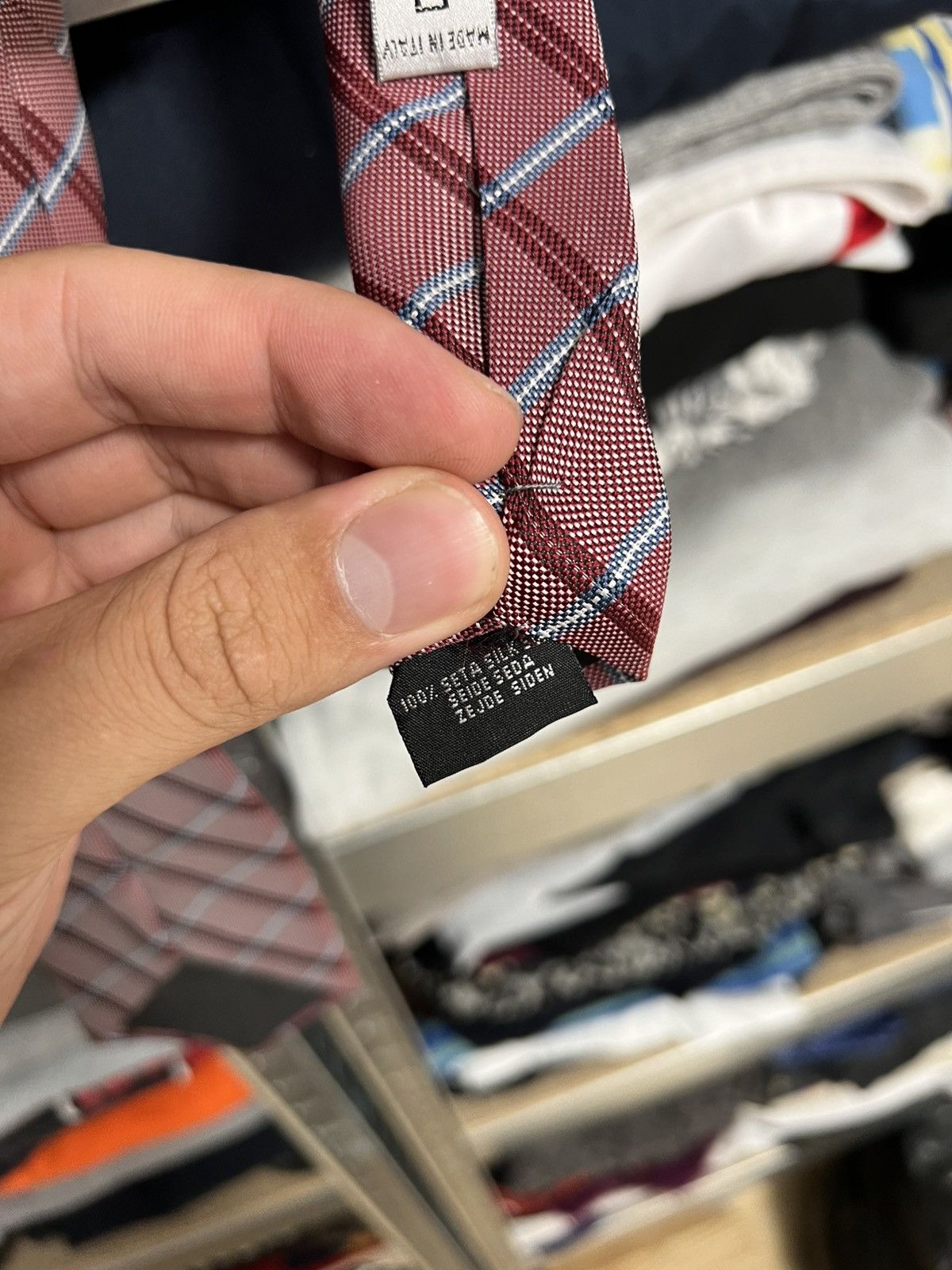 Dolce & Gabbana Men’s Dolce & Gabbana Silk Striped Print Classic Neck Tie Size ONE SIZE - 5 Thumbnail