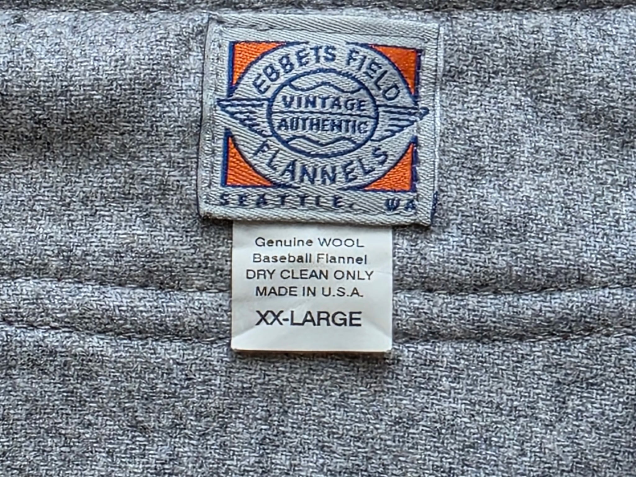 Ebbets Field Flannels Cleveland Buckeyes 1945 Authentic Wool Road Jersey - New Size US XXL / EU 58 / 5 - 4 Thumbnail