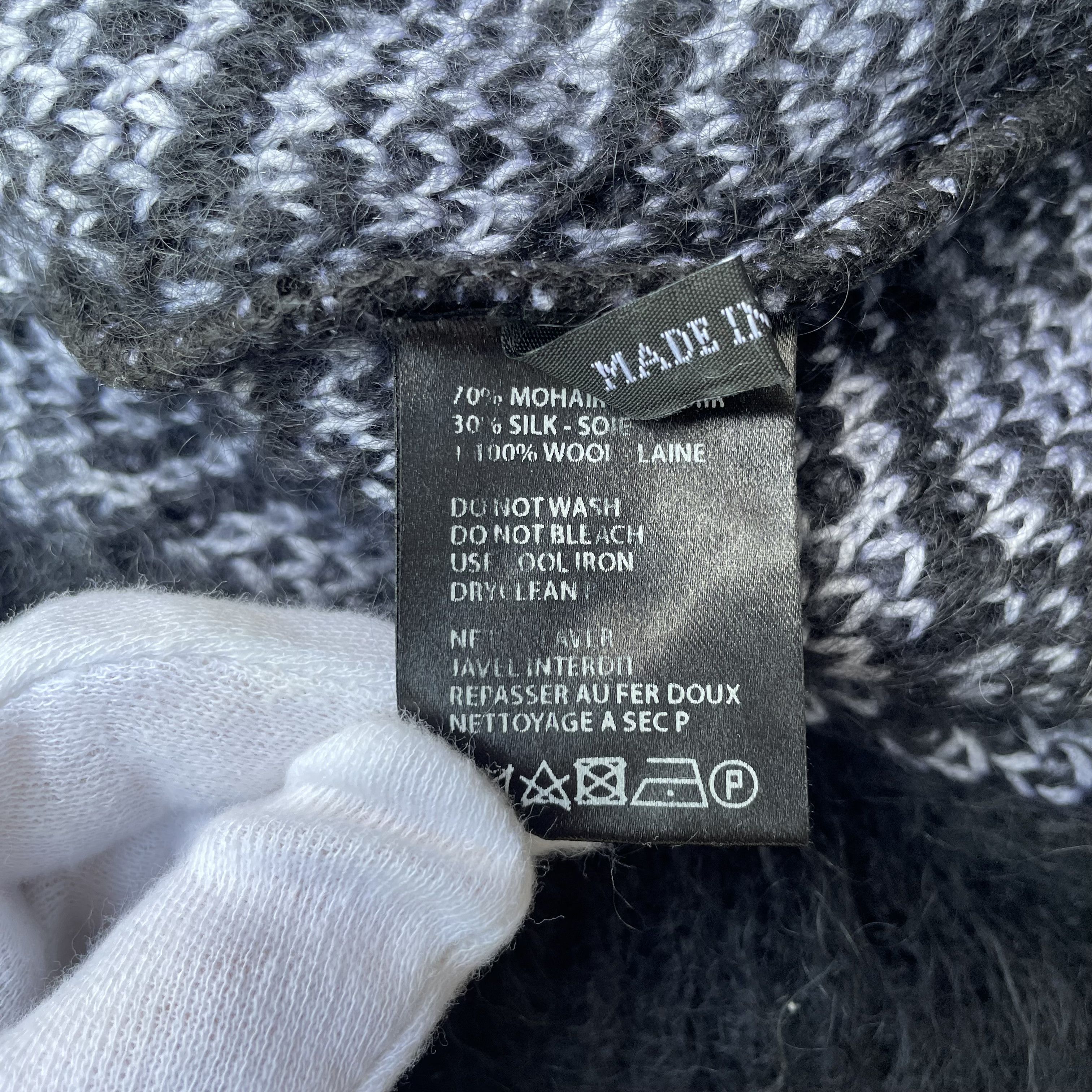 Haider Ackermann Haider Ackermann Houndstooth Sweater Knit Silk Mohair Size US M / EU 48-50 / 2 - 7 Thumbnail