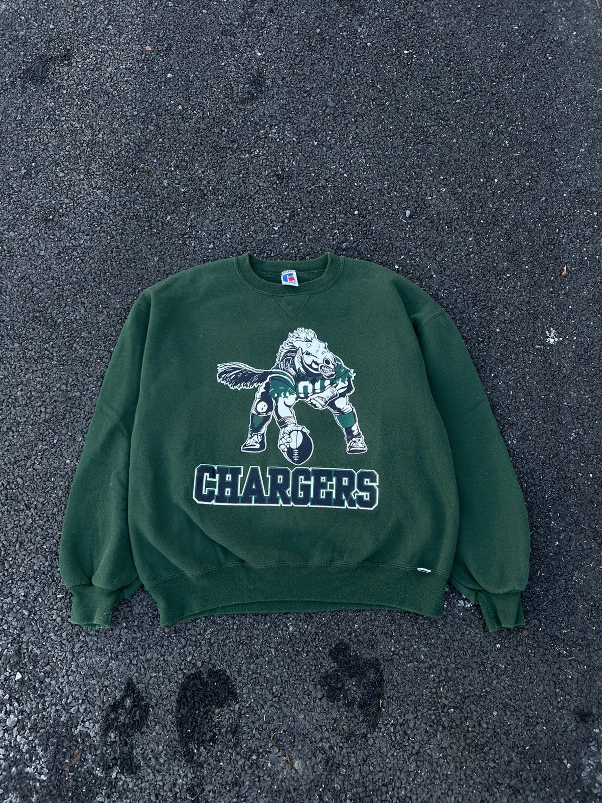 Vintage 90s Russell Chargers Crewneck