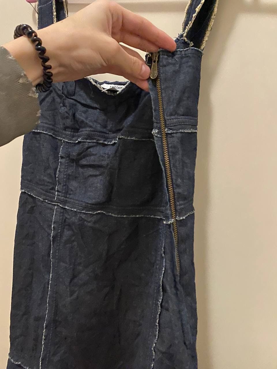 Moschino × Vintage Vintage Y2K MOSCHINO denim dress 90s Size L / US 10 / IT 46 - 5 Thumbnail