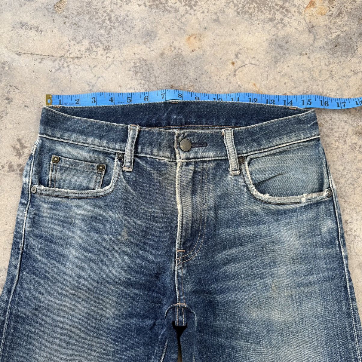 Japanese Brand Vintage Japanese skinny faded Jean denim pants Size US 30 / EU 46 - 6 Thumbnail