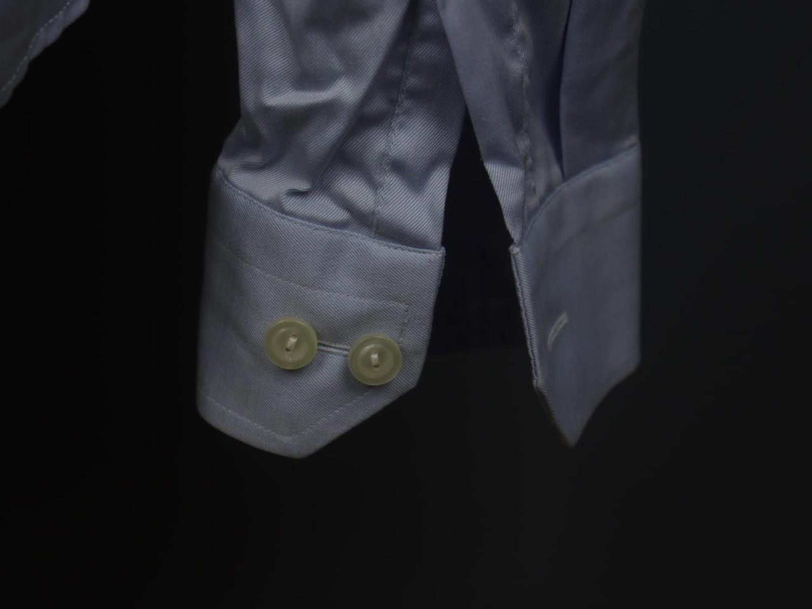 Eton Eton Blue 100% Cotton Collared Slim Fit Shirt Size 38 Size 38R - 7 Thumbnail