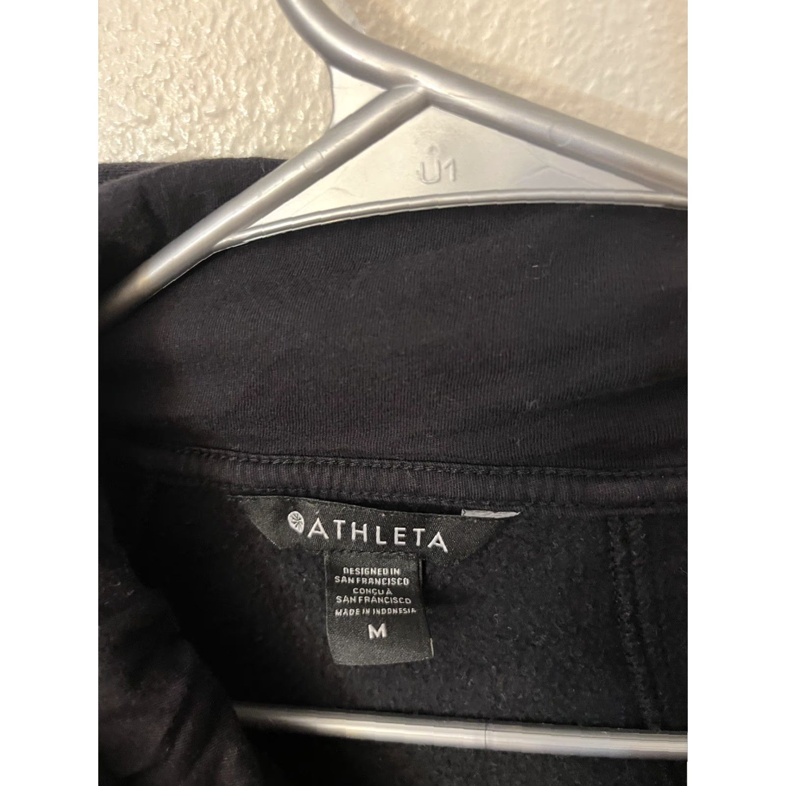 Athleta Athleta Hoodie Women's Size M Black Retroplush Revive Pullover Sweatshirt #659268 Size M / US 6-8 / IT 42-44 - 3 Thumbnail