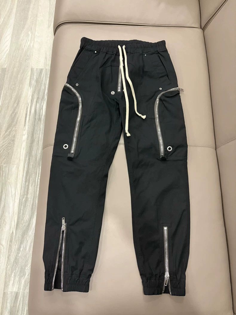 Rick Owens Rick Owens Black Nylon Five Zip Cannonball Pants Size US 40 / EU 56 - 1 Thumbnail