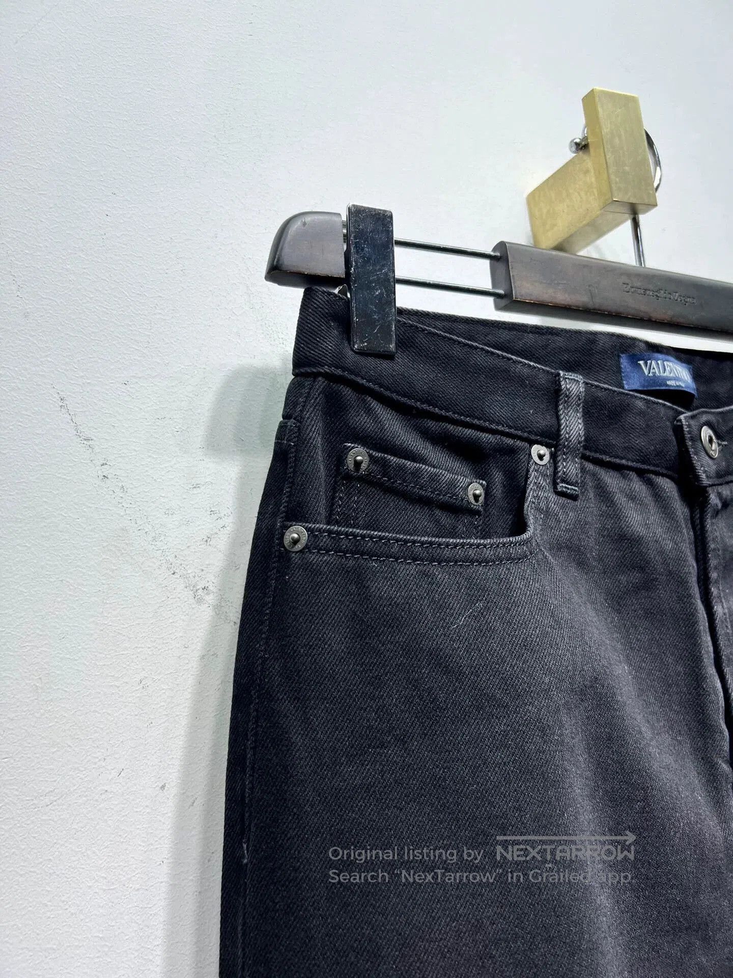 Valentino Valentino Logo Print Studded Denim Jeans. Size US 28 / EU 44 - 3 Thumbnail
