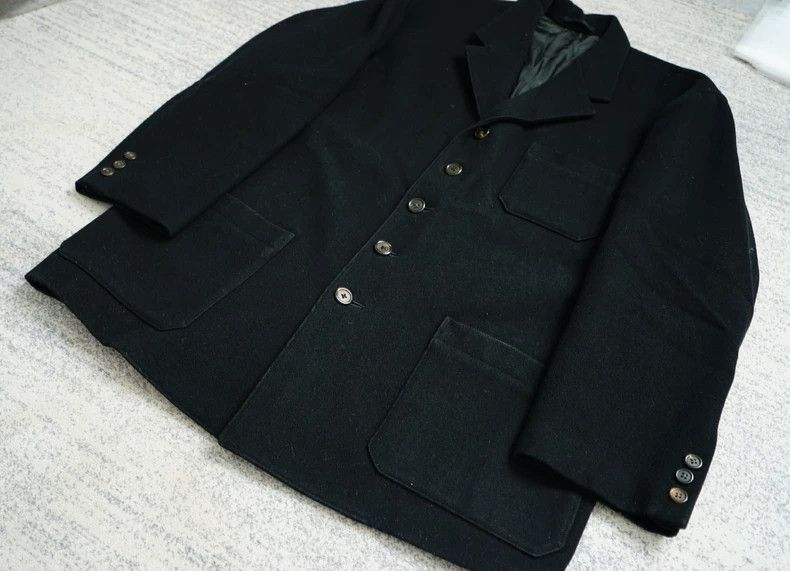 Yohji Yamamoto Yohji Yamamoto Yohji Yamamoto Orange Oversized Wool Coat Size US S / EU 44-46 / 1 - 2 Thumbnail