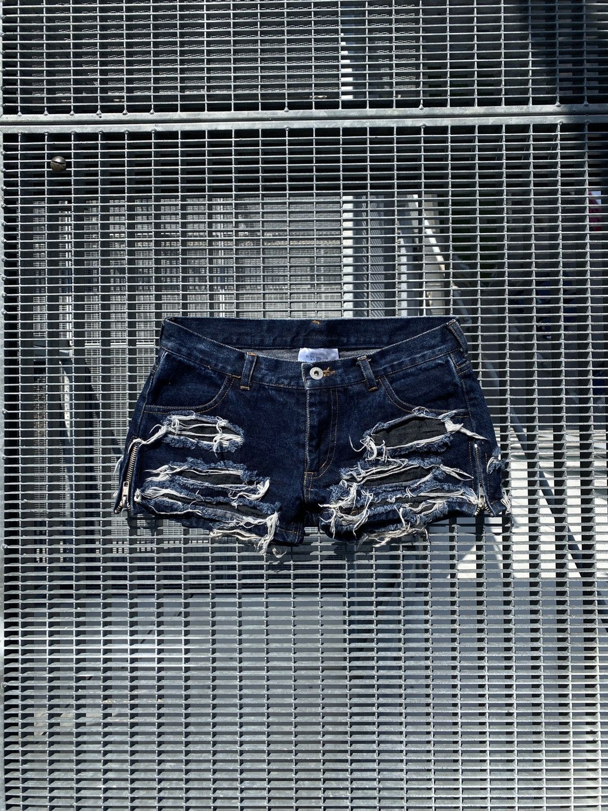 Sexy Dynamite Distressed Y2K Japanese Goth Alt Mini Shorts