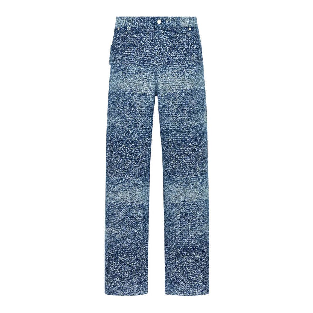 DIOR $2150 Blue Cotton Carpenter Jeans New & Authentic (Men'