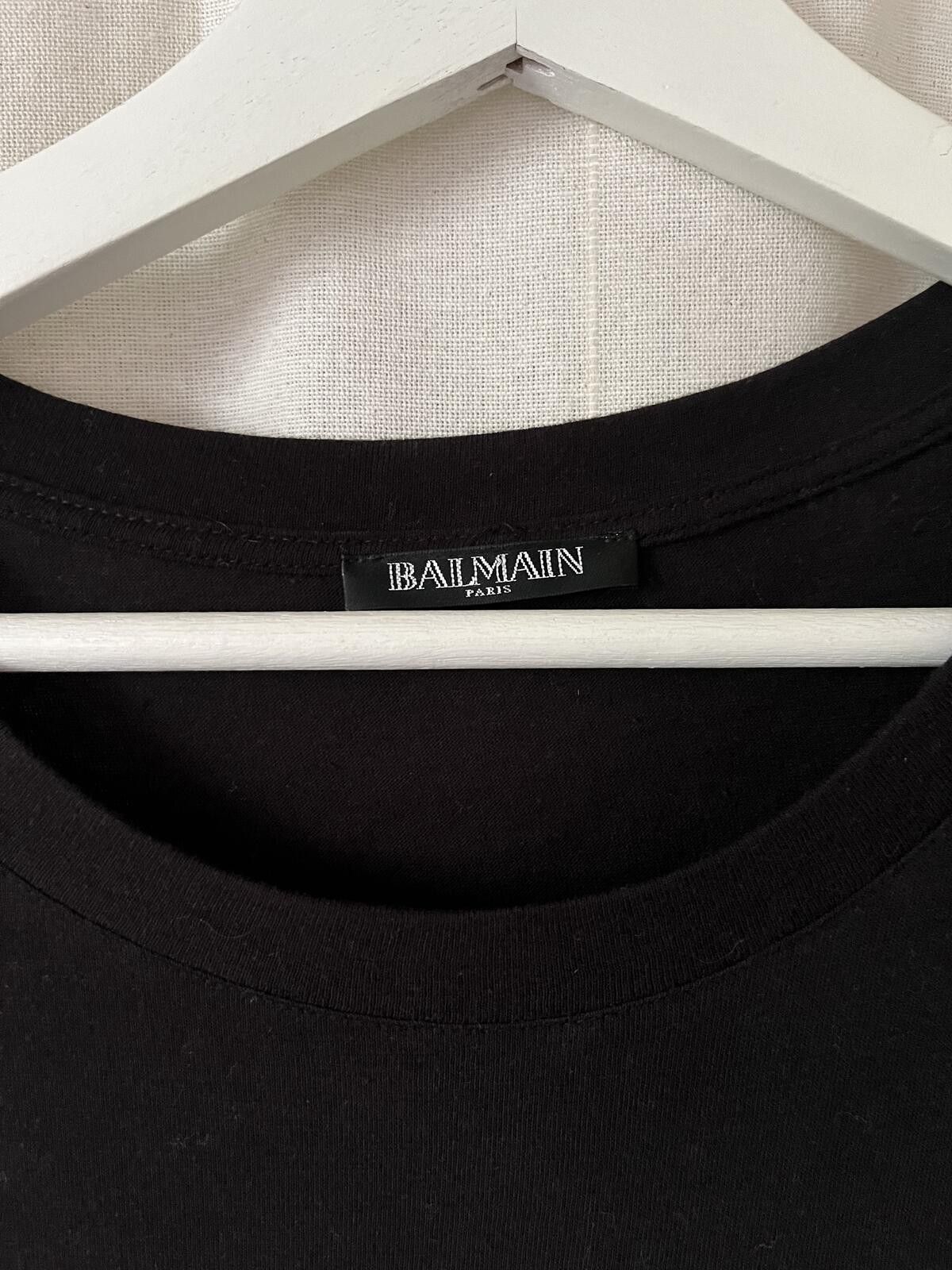 Balmain BALMAIN PARIS BLACK AND GOLD #DO YOU SPEAK BALMAIN TANK TOP Size US L / EU 52-54 / 3 - 5 Thumbnail