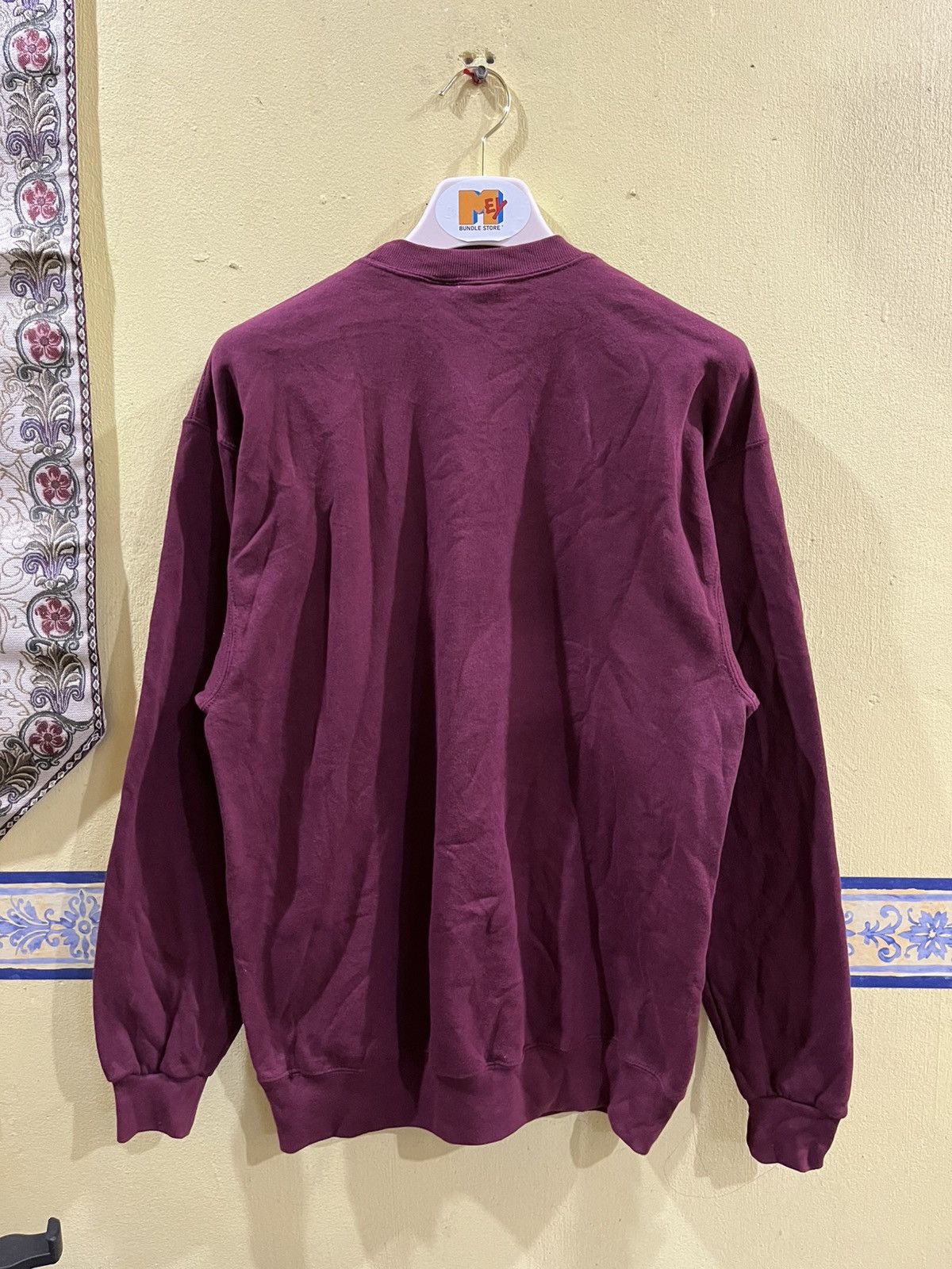 Soffe mj soffe crewneck sweatshirt in a burgundy or maroon color Size US L / EU 52-54 / 3 - 2 Thumbnail