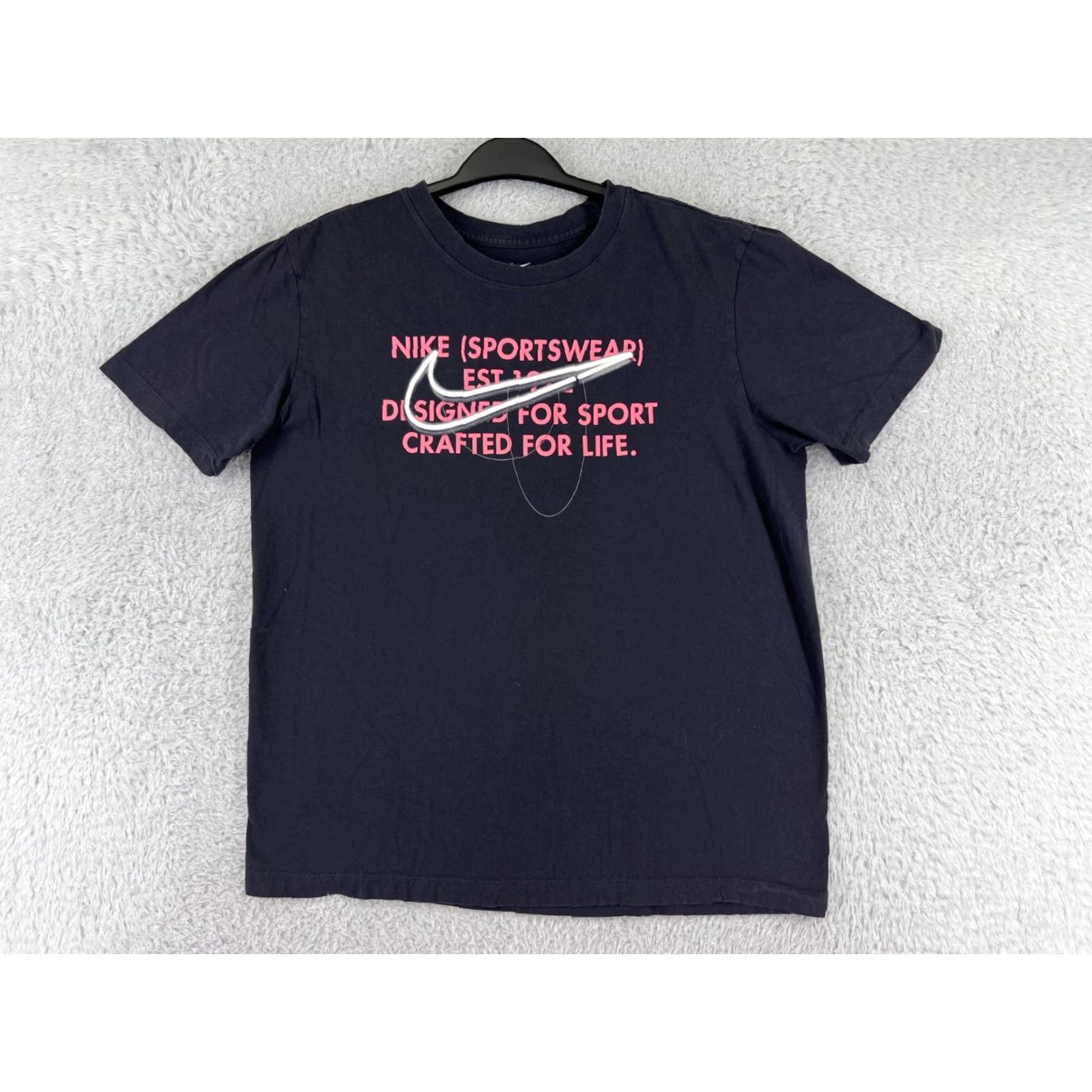 Nike Nike Dri-FIT Shirt Mens M Black Logo Sports Retro Outdoors Size US M / EU 48-50 / 2 - 2 Thumbnail