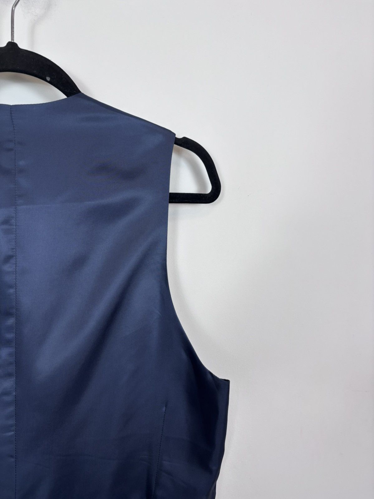 Suitsupply Suitsupply Lazio Men’s Navy Blue Wool Waistcoat Vest Size 34S - 22 Thumbnail