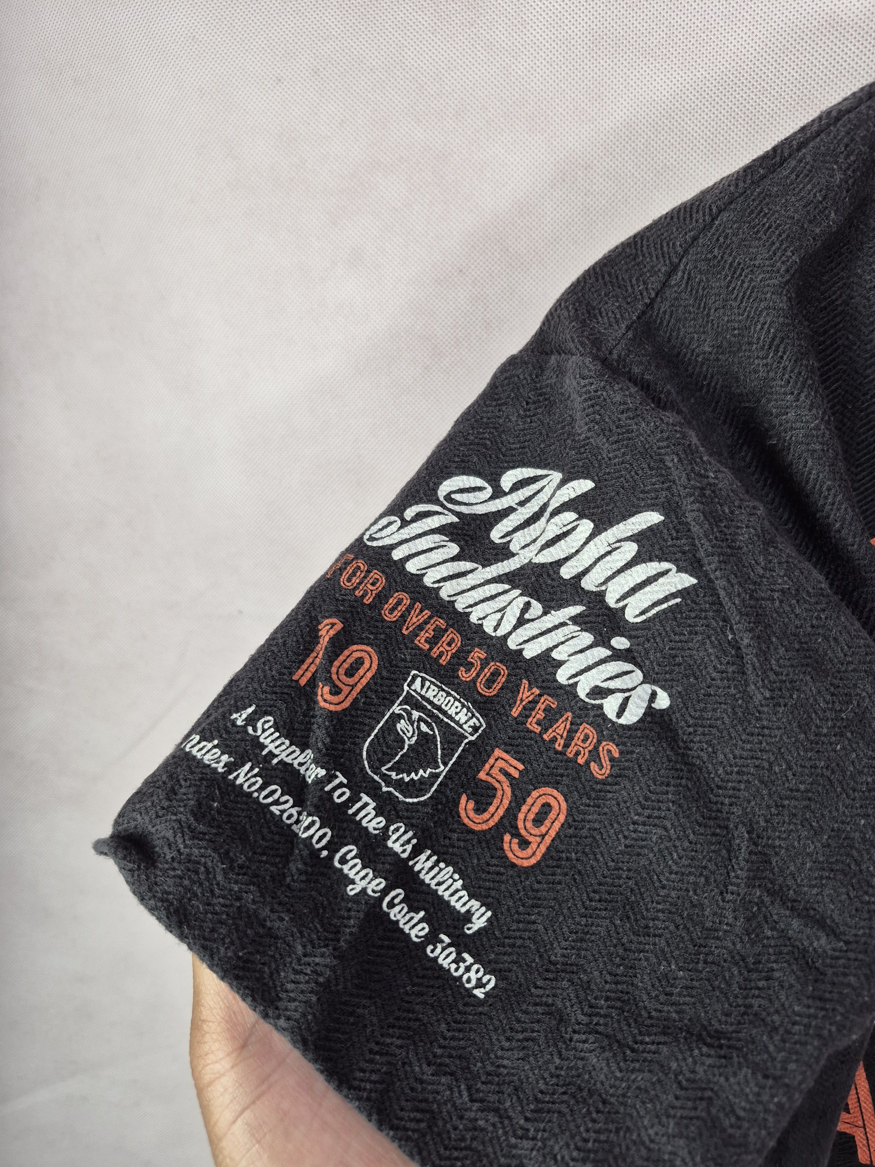 Alpha Industries 🔥 Alpha Industries Airborne US Military Flight Apparel Tee Size US M / EU 48-50 / 2 - 4 Thumbnail