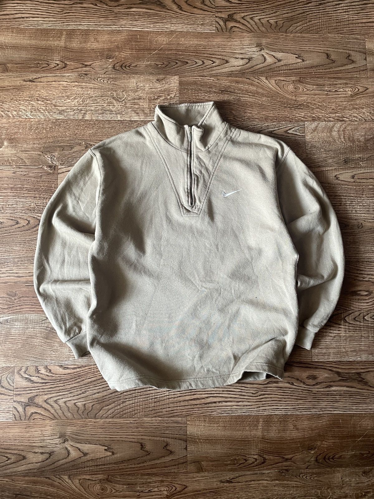 Nike Vintage Nike 1\4 Zip Small Logo Heavy Cotton Sweatshirt Size US S / EU 44-46 / 1 - 2 Thumbnail